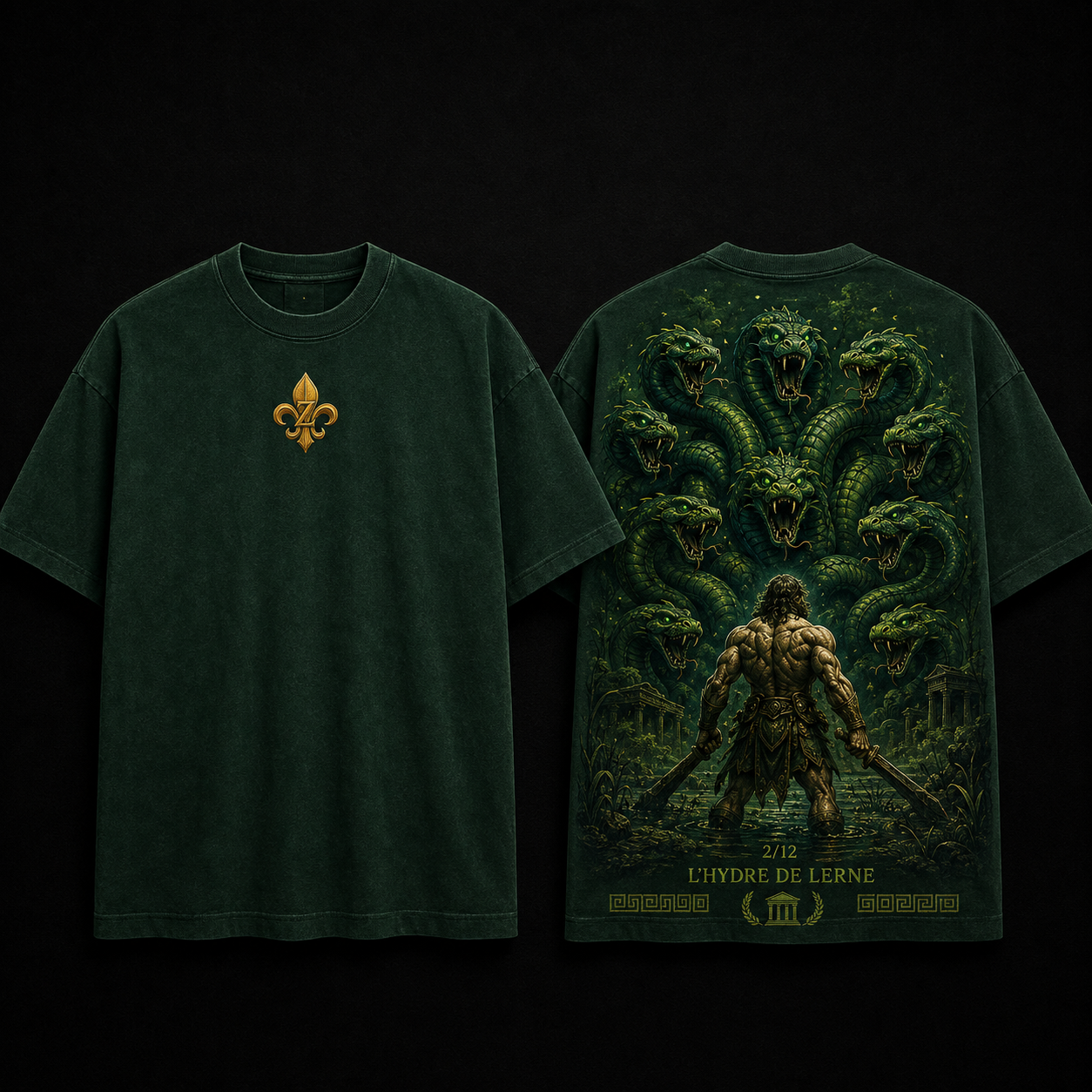 T-shirt Oversize « L’Hydre de Lerne » – Édition 2/12