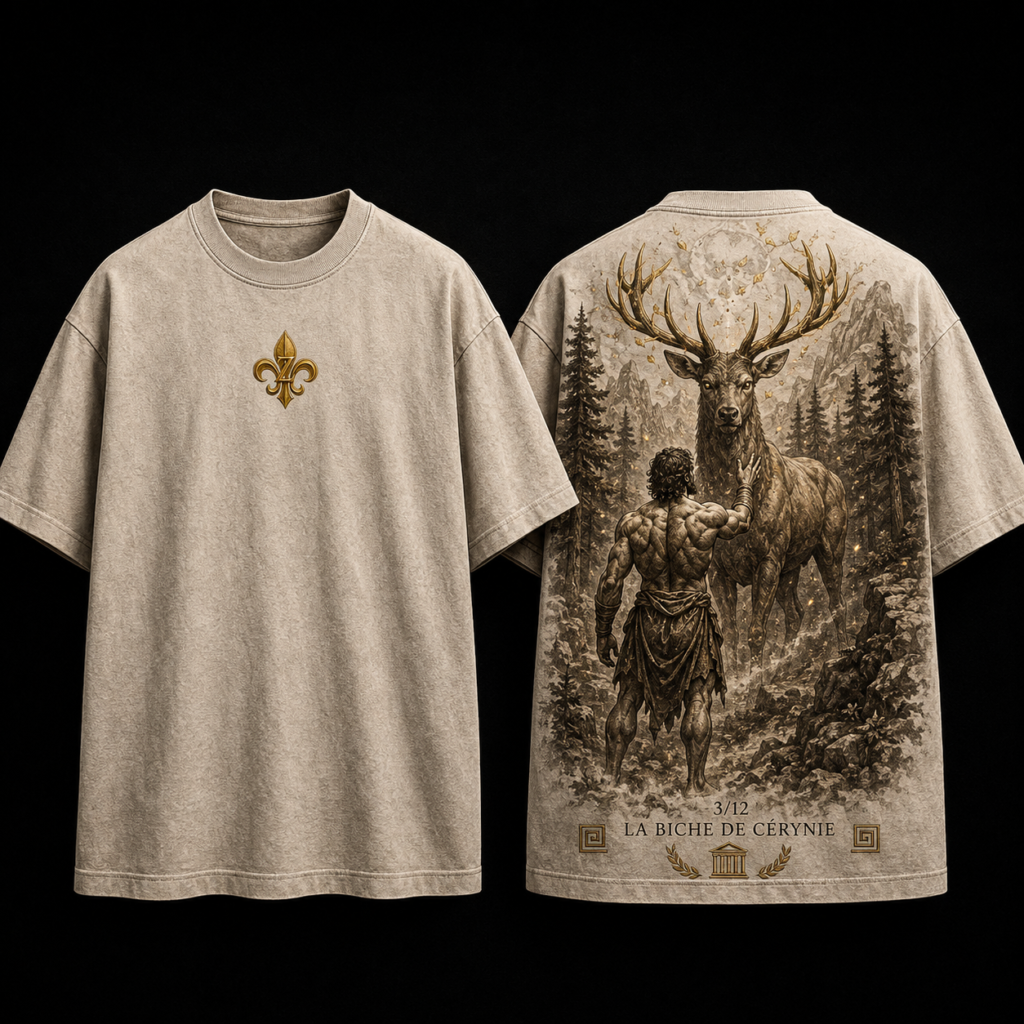 T-shirt Oversize « La Biche de Cérynie » – Édition 3/12