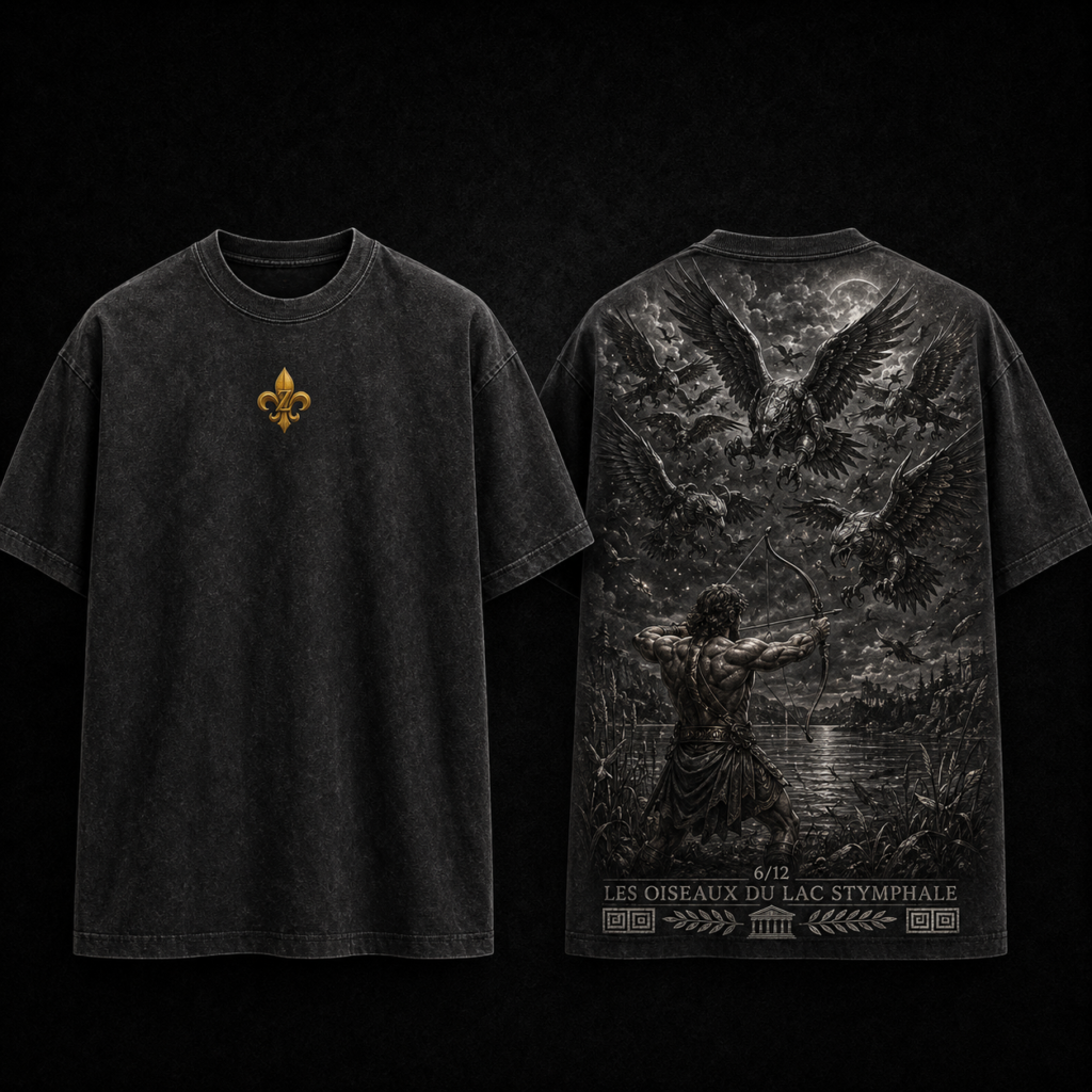 T-shirt Oversize «Les Oiseaux du lac Stymphale – Édition 6/12