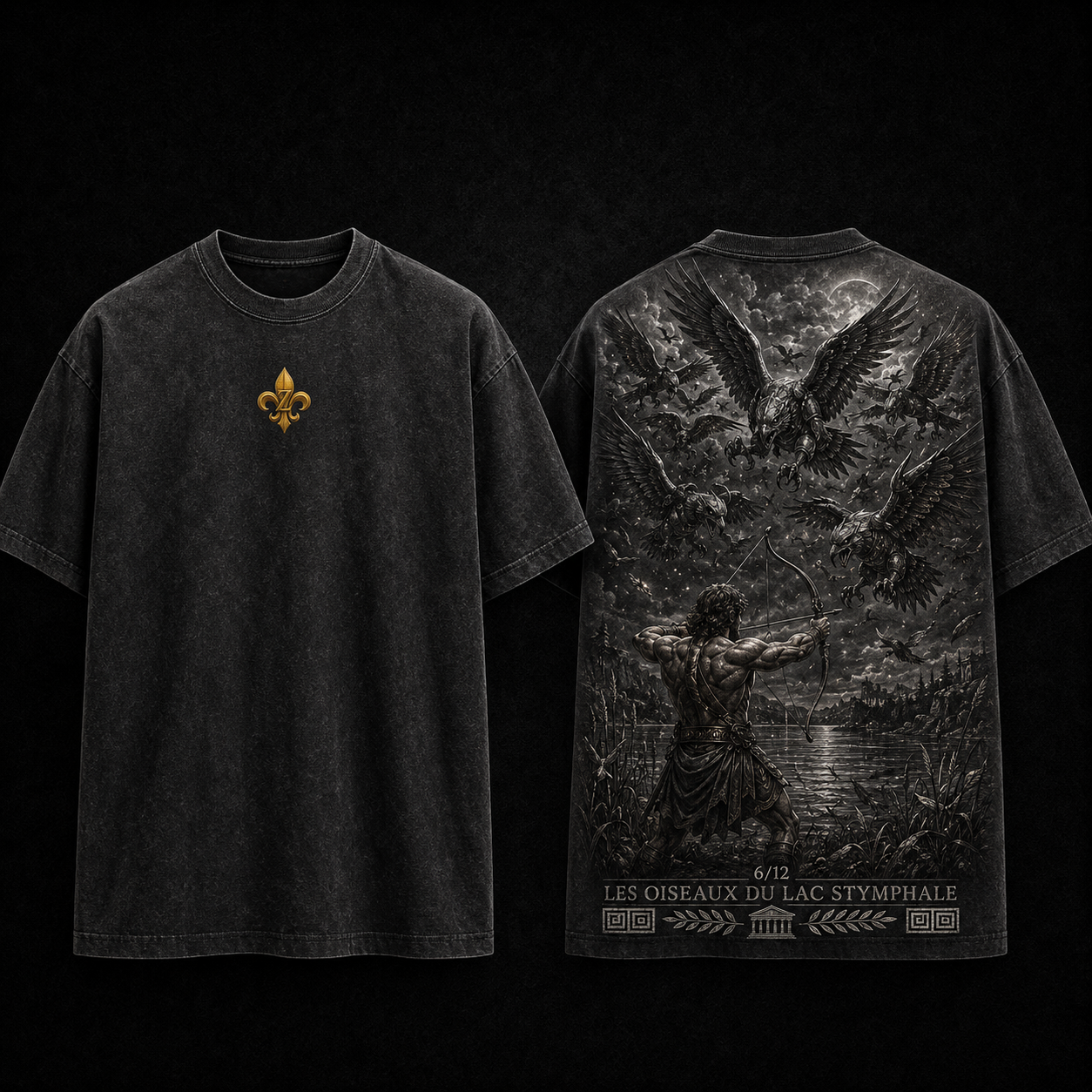 T-shirt Oversize «Les Oiseaux du lac Stymphale – Édition 6/12