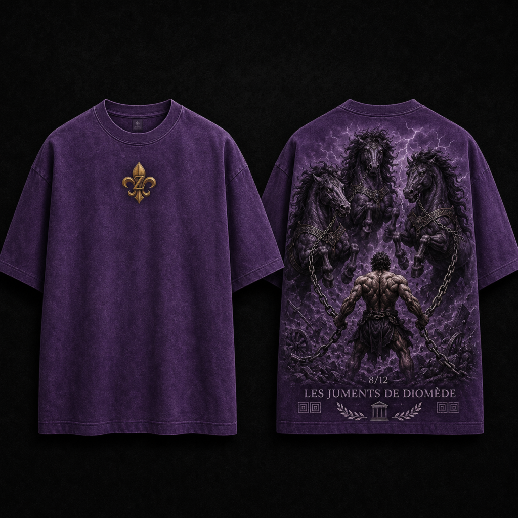 T-shirt Oversize « Les Juments de Diomède » – Édition 8/12