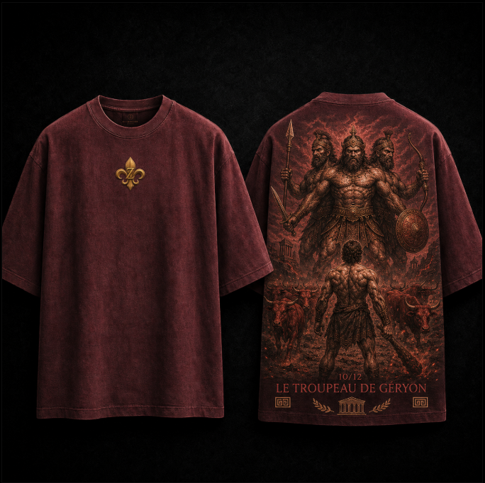 T-shirt Oversize « Les Bœufs de Géryon » – Édition 10/12
